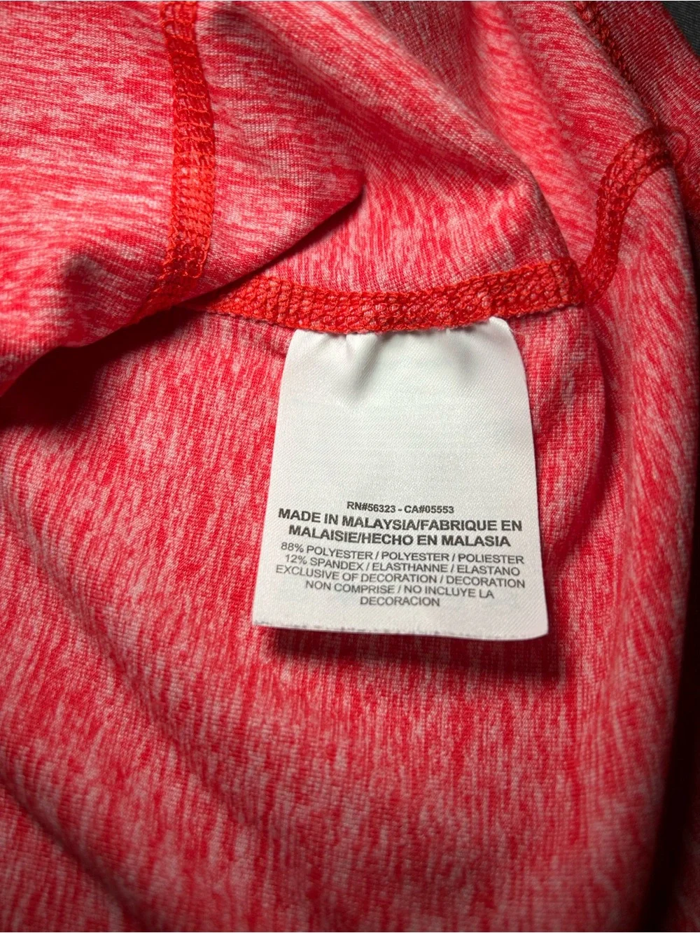 Nike Women's Heather Coral Half-Zip Pullover